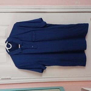 STRUCTURE BLUE POLO TOP